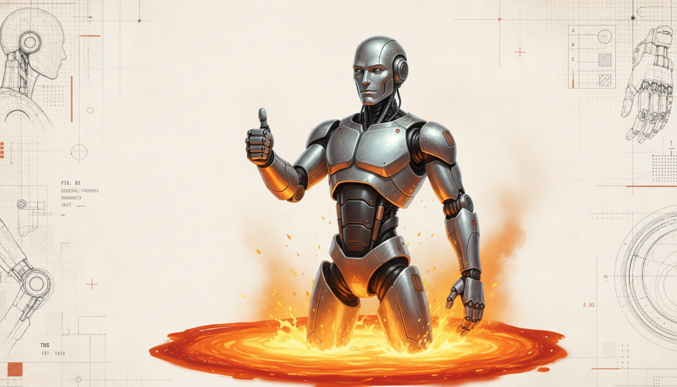 Figure melts its F.02 fleet in a Finnish furnace — a Terminator-style tell that the hardware is iterating faster than it ships.