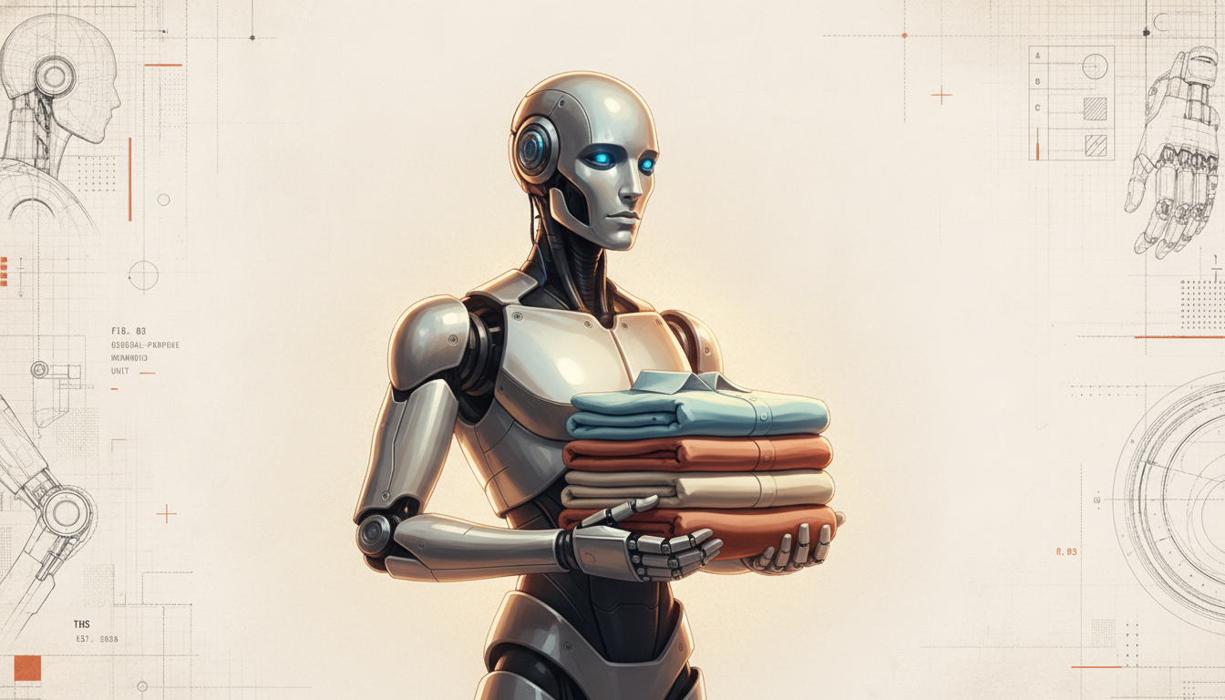 NEURA runs its humanoid through an uncut 11-minute laundry chore — and makes a European case for keeping the robot's brain on the machine.