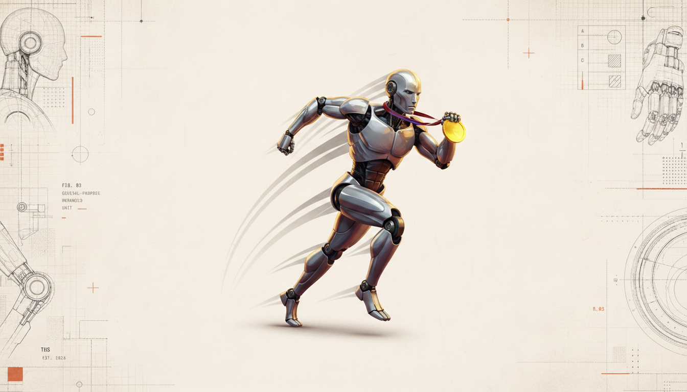 Robots beat Usain Bolt in Beijing — but the machines that won the real work were already on a factory floor.
